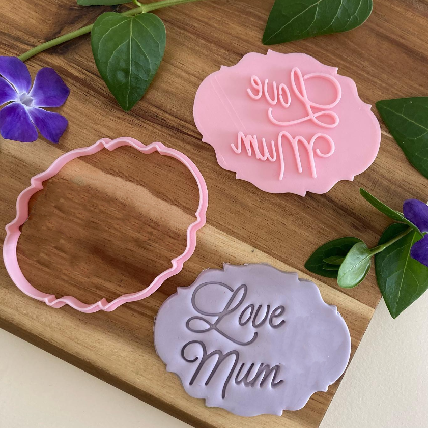 LOVE MOM - Festa della Mamma - Cookies Cutter - Formina –