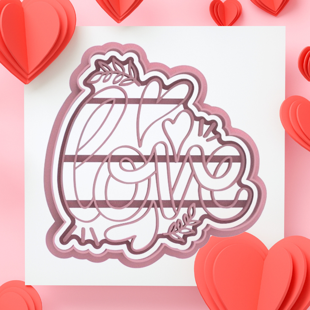 Tagliabiscotti Cutter Love - Amore Love - Cookie cutter - Stampo per b –