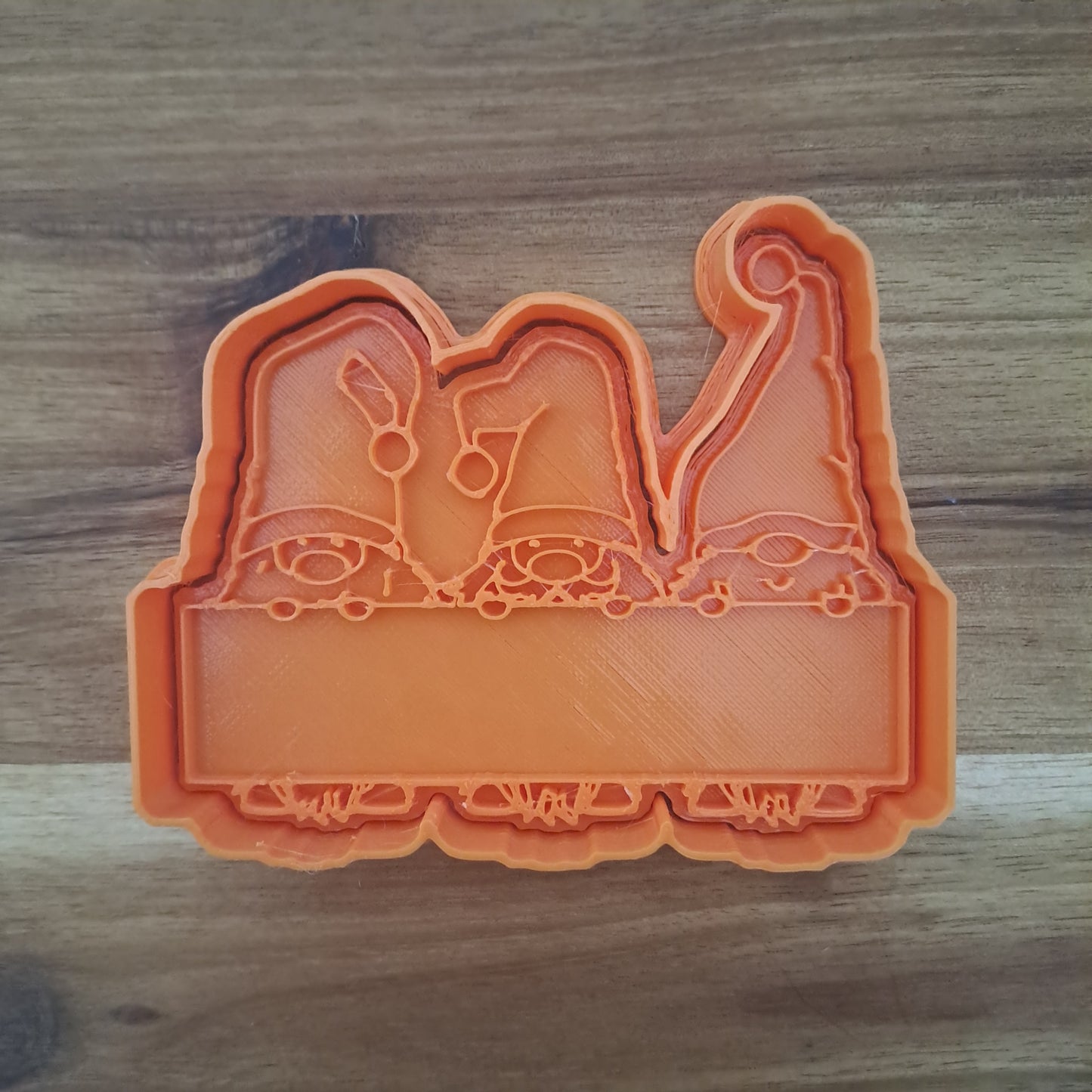 Gnomes with sign - Cookies Cutter - Mold - Biscuit mold or cake decoration