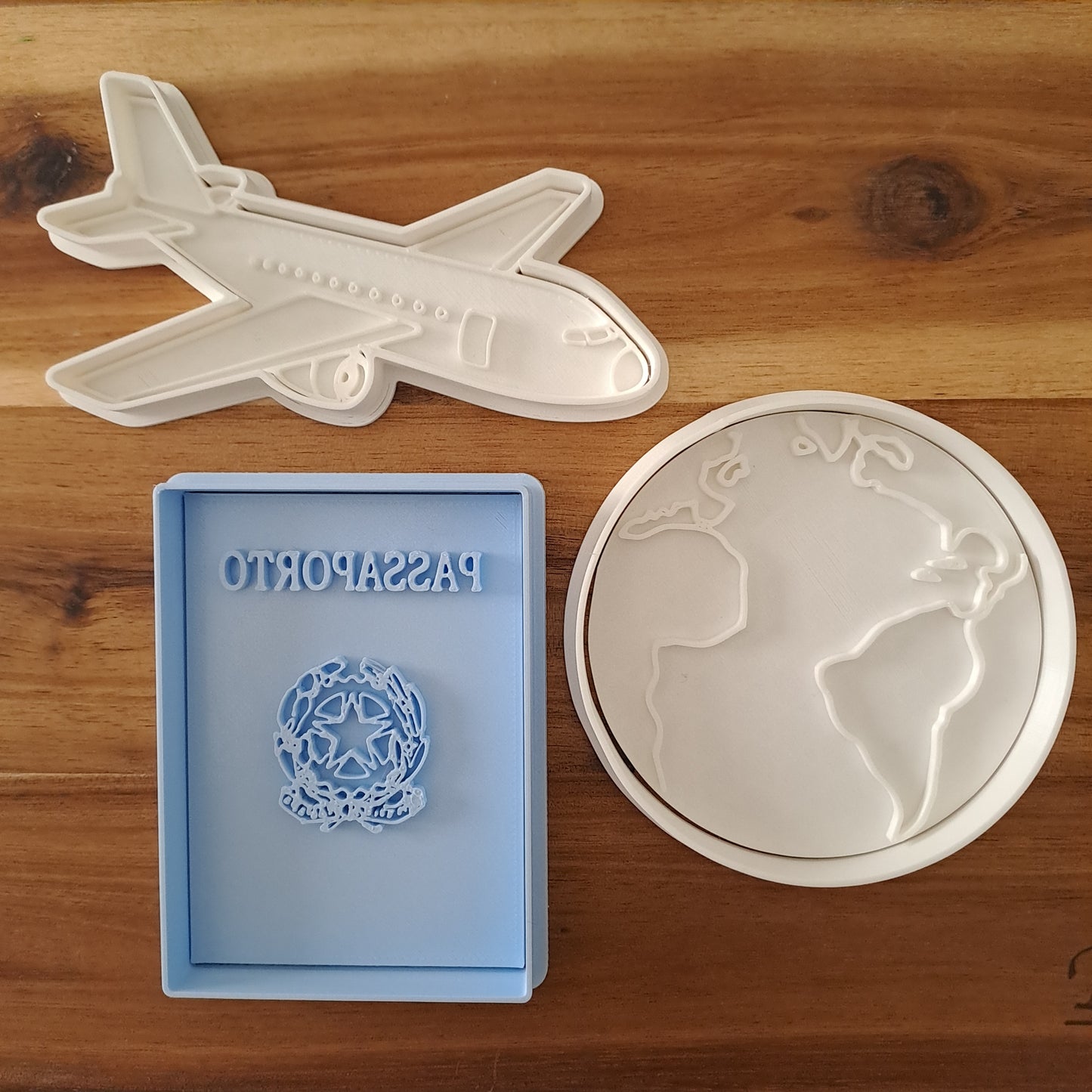 Copy of the Travel Set Mod.1 - World Airplane and Passport - Cookies Cutter - Form - Mold