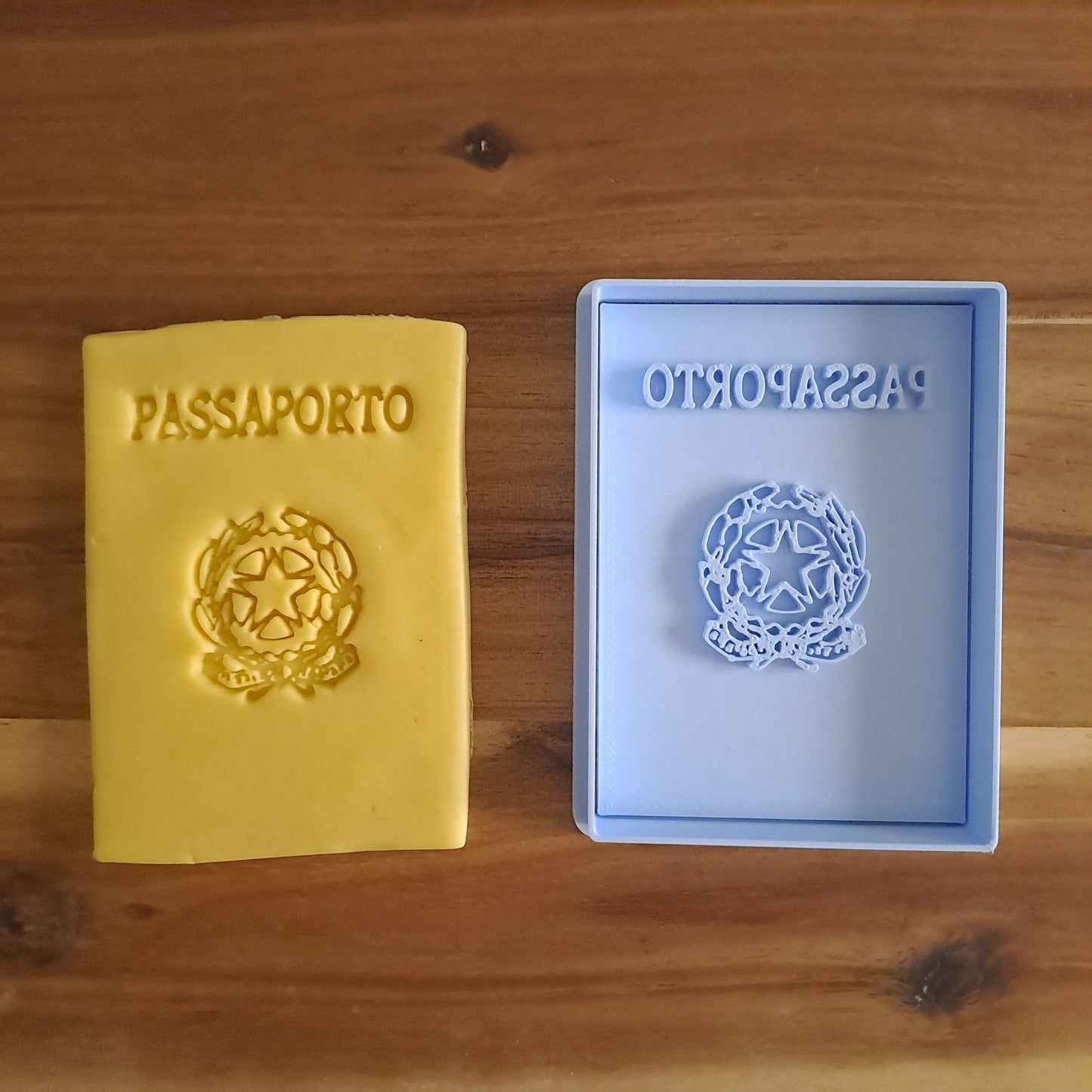 Set Viaggio Mod.2 - Aeroplano Mondo e Passaporto - Cookies Cutter - Formina - Stampo