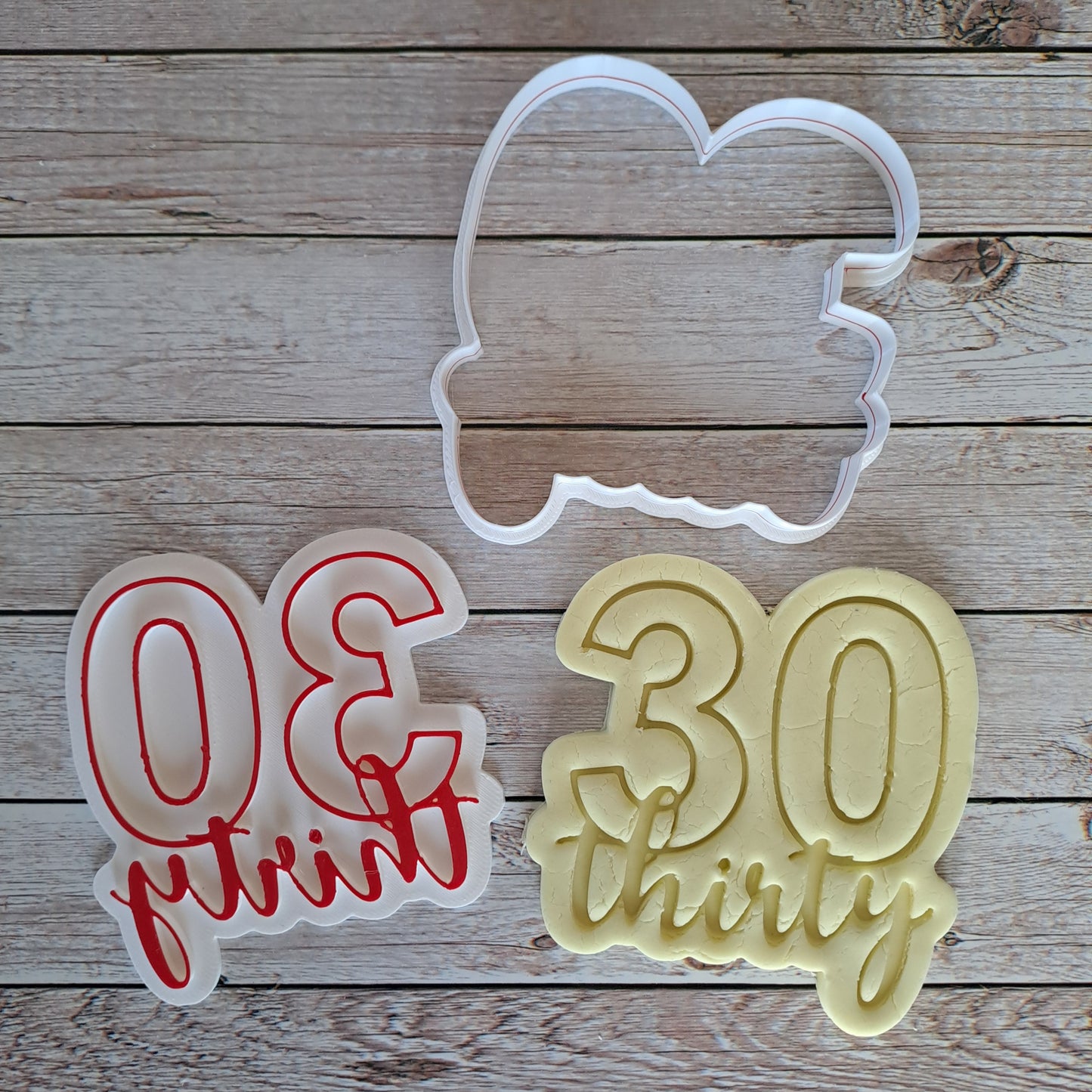 Cookies Cutter 30 anni - 30 thirty - Compleanno -  Formina - Cookies cutter Tagliabiscotti