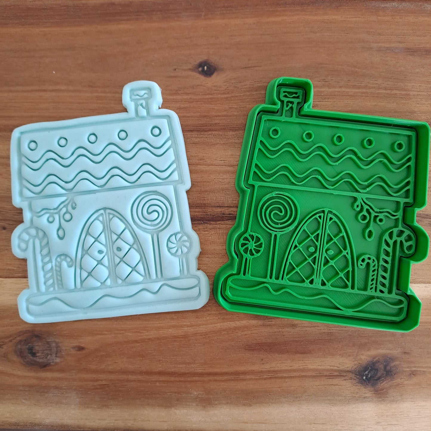 Christmas house mod.2 - cookie cutter - mold - mold - cookie cutter - 10 cm