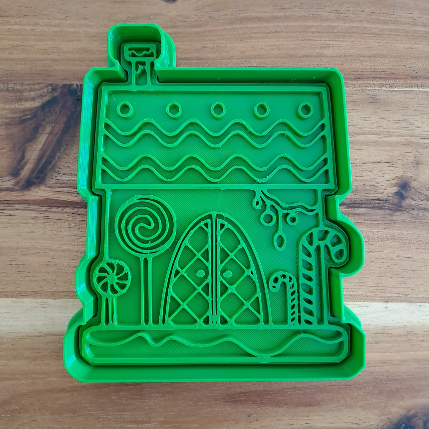 Christmas house mod.2 - cookie cutter - mold - mold - cookie cutter - 10 cm