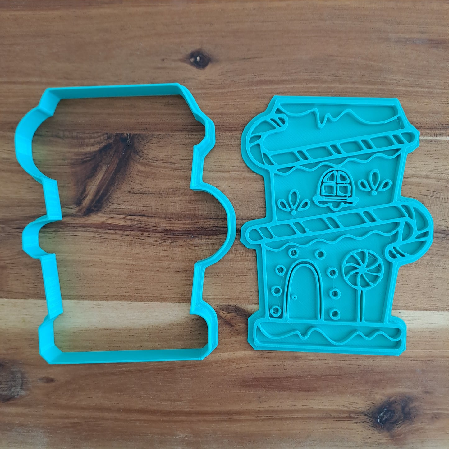 Christmas house mod.4 - cookie cutter - mold - mold - cookie cutter - 10 cm