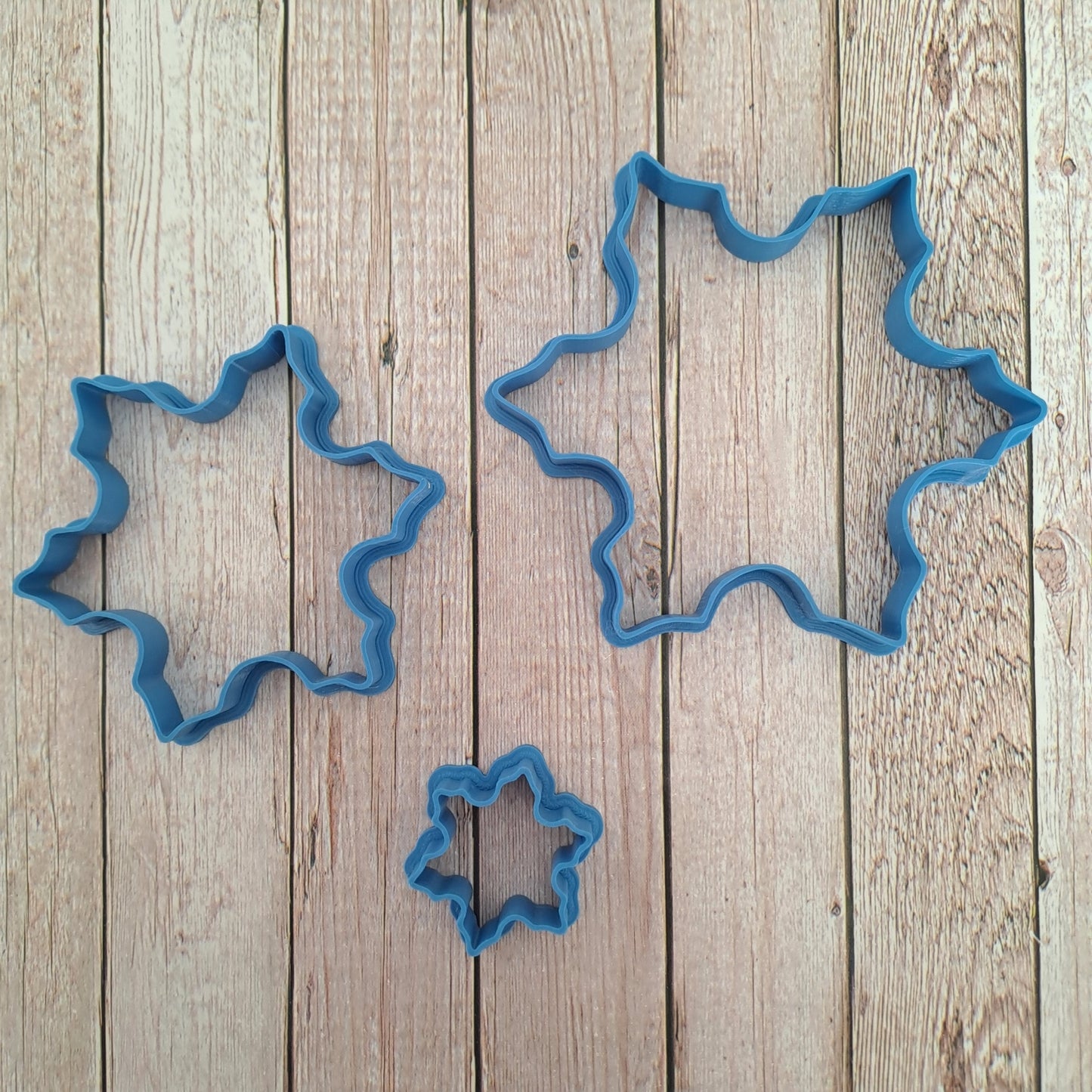 Set Fiocchi di neve - Fiocco di neve mod.1  -  cookies cutter - formina - stampo - tagliabiscotti