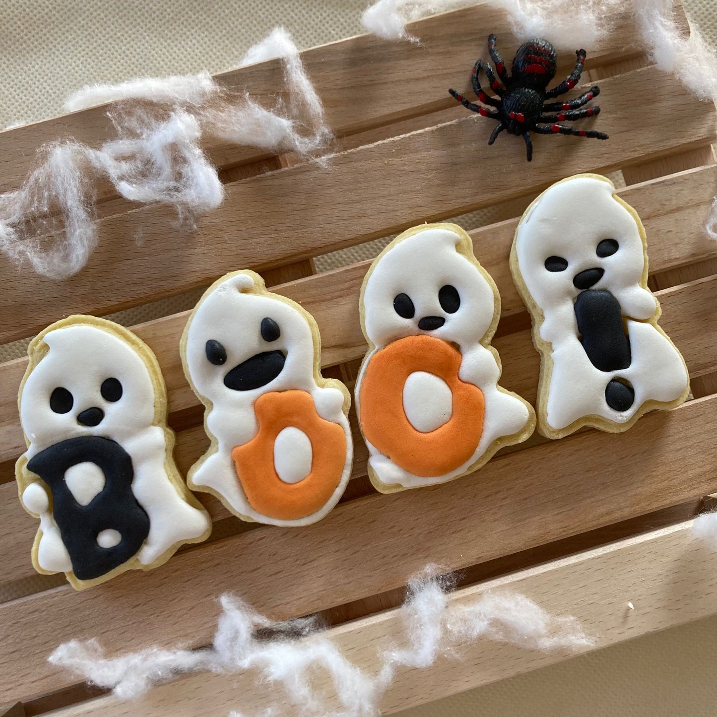 Set Fantasmini Boo! - Halloween  - Cookies cutter - Formina - Stampo per pasta di zucchero