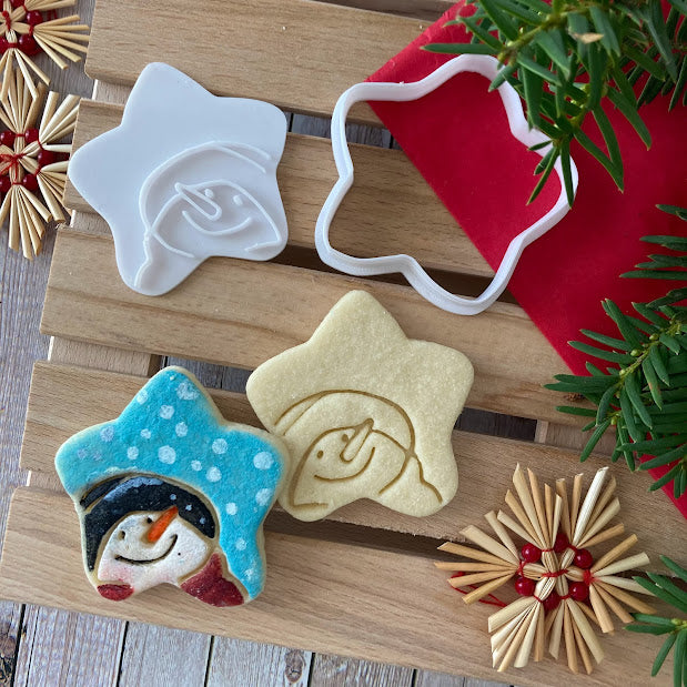 Christmas star set - Cookies Cutter - Formina - Mold for biscuits or cake decoration