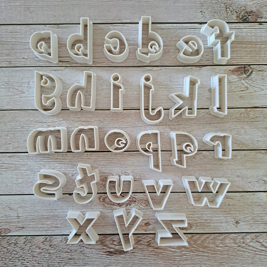 Alphabet Mod.4 - Hauteur des lettres (moyenne) 3 CM - pour créer des lettrages pour gâteaux en cake design