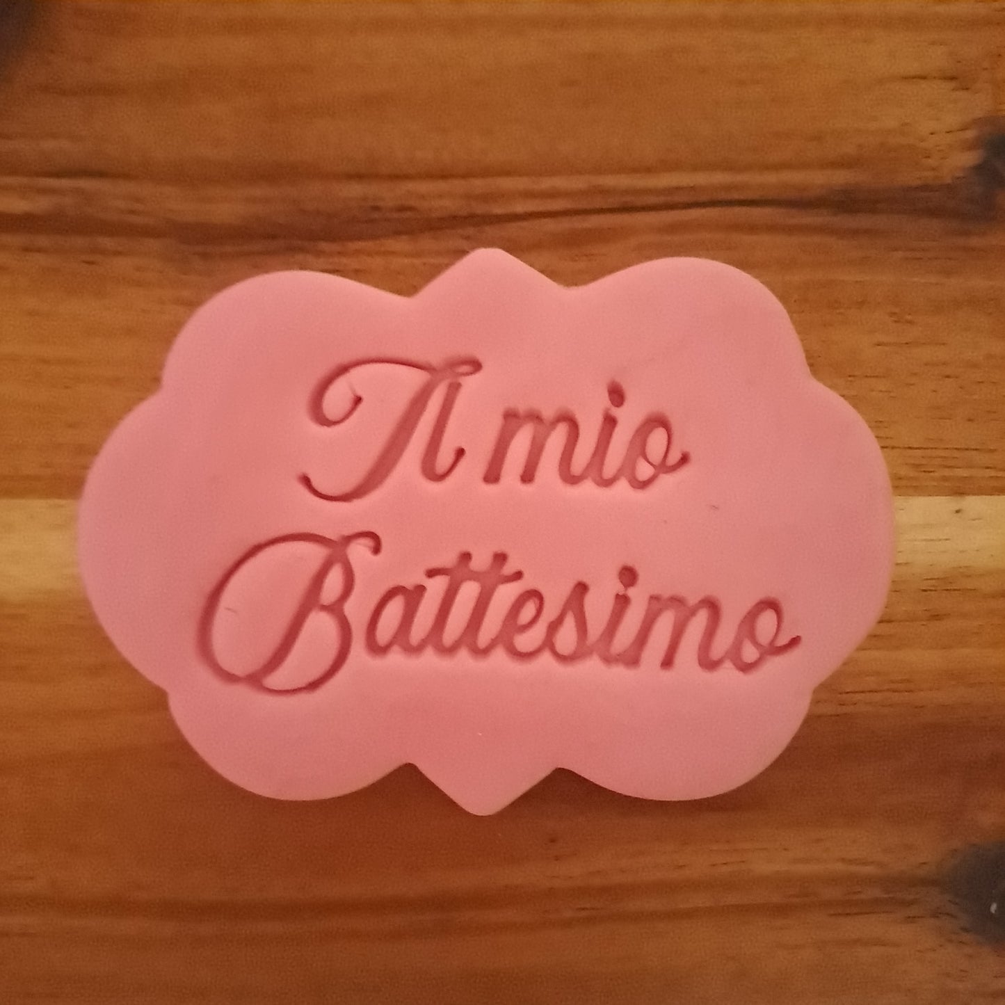 Timbro in legno nascita, battesimo, baby shower