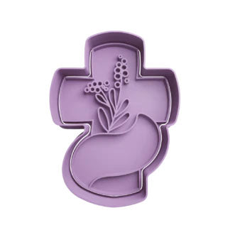 Croce con spighe  Mod.3 - Comunione  - Cresima - Sacramento - Cookies cutter - tagliabiscotti