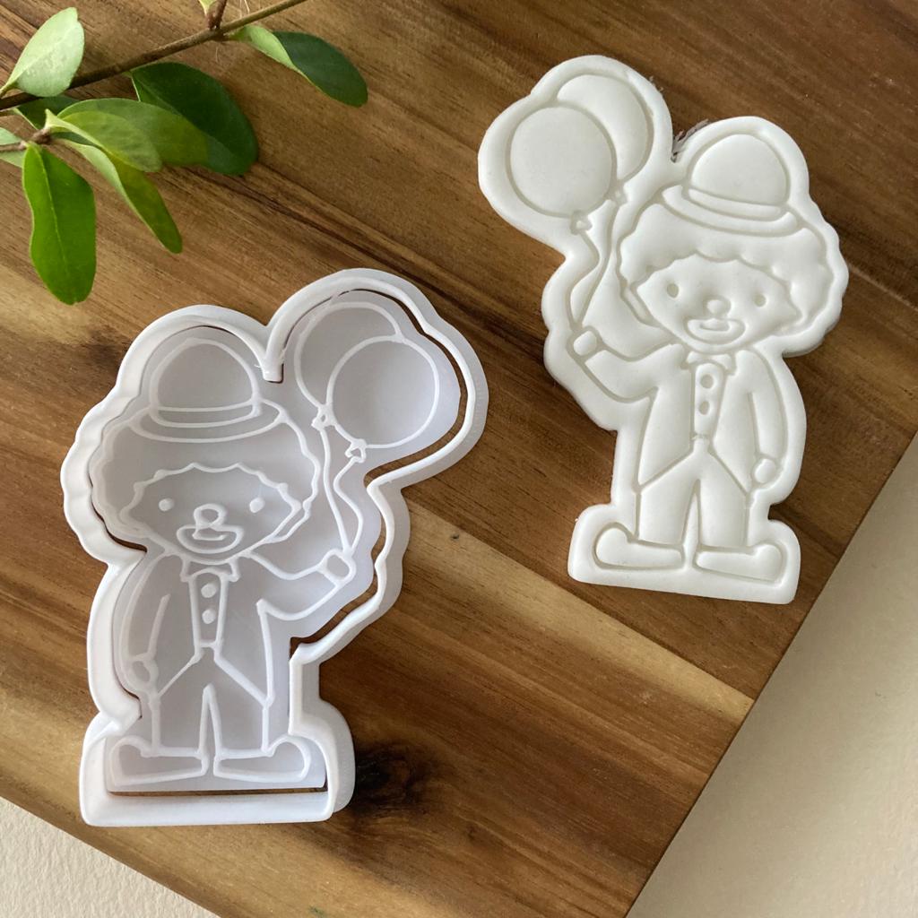 Circus - Set of 5 Characters - Clown - Clown - Lion - Elephant - Magician - Cookies Cutter - Molds - Molds for biscuits or sugar paste