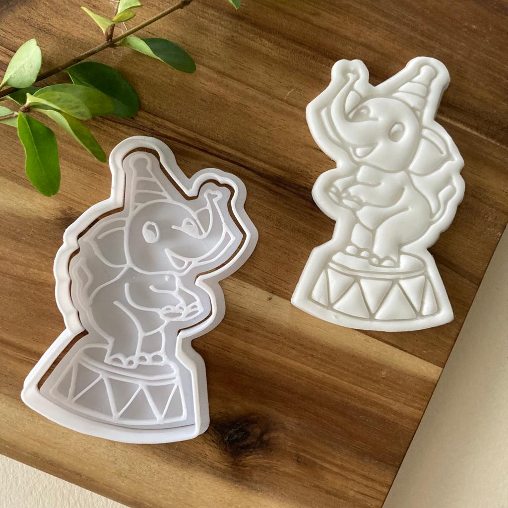 Circus - Set of 5 Characters - Clown - Clown - Lion - Elephant - Magician - Cookies Cutter - Molds - Molds for biscuits or sugar paste