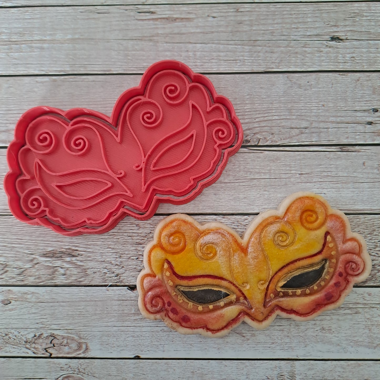 Ensemble de masques de carnaval - Emporte-pièces - Emporte-pièces pour desserts de carnaval - Biscuits