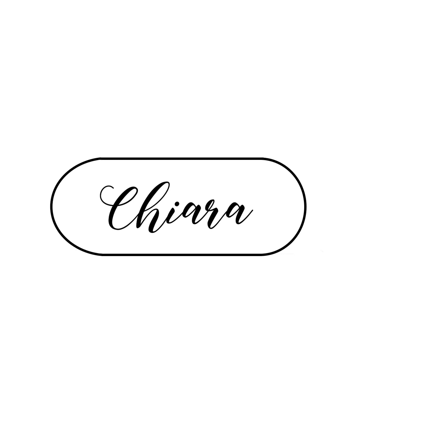 Personalized Name Writing Stamp 6cm - Font of your choice - Form