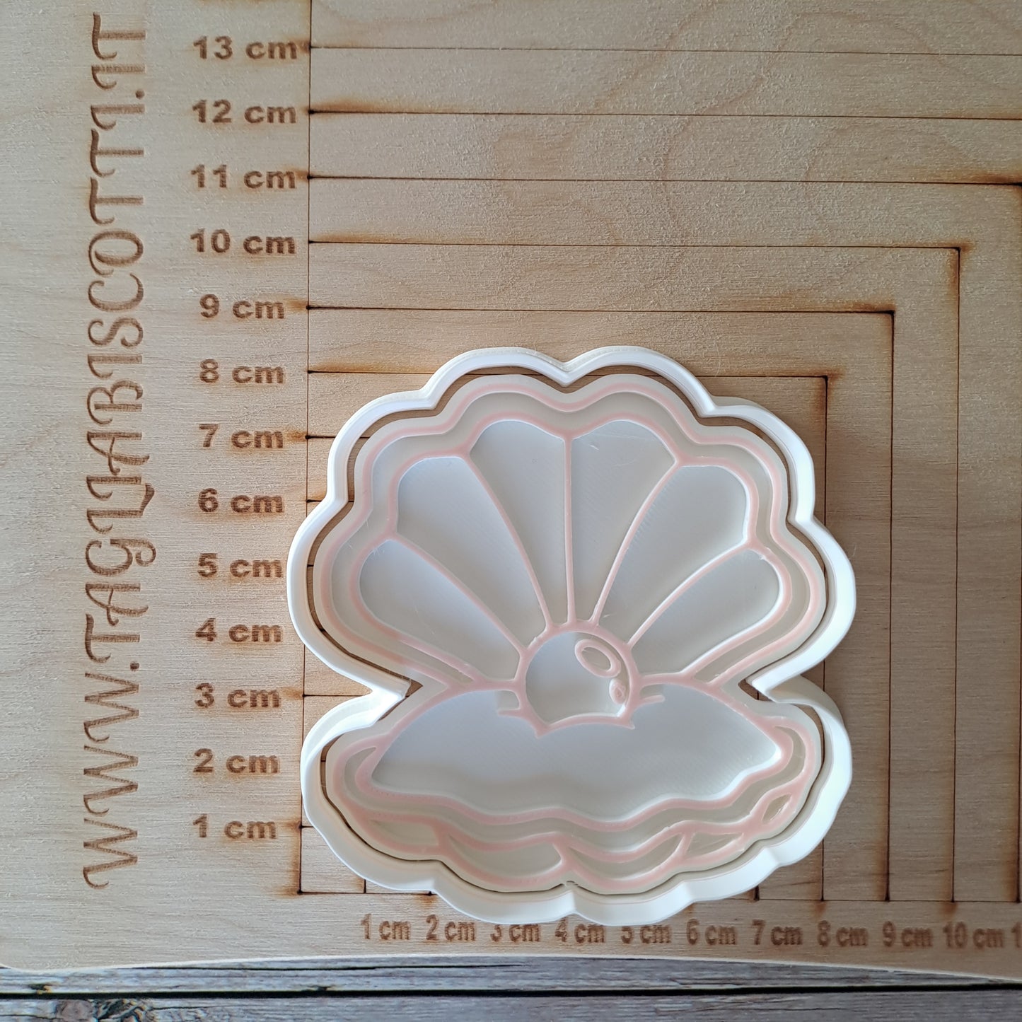 Conchiglia con perla Mod.3 - Mare - Estate - Cookies Cutter - Formina - Stampo