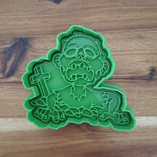 Zombie Mod.2 - Halloween - Cookie cutter - Mold - Mold for biscuits or sugar paste decorations for cake design