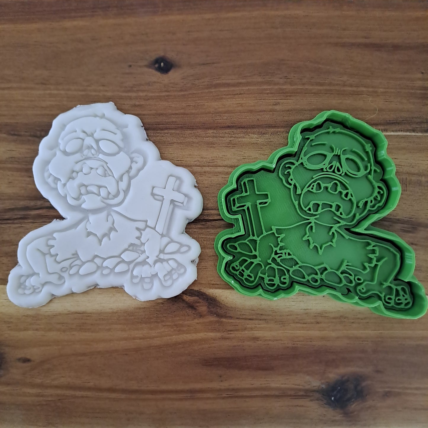 Zombie Mod.2 - Halloween - Cookie cutter - Mold - Mold for biscuits or sugar paste decorations for cake design