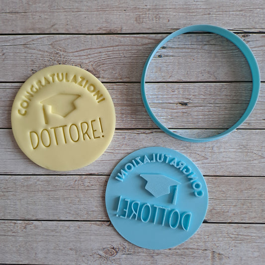 Congratulazioni Dottore! - Cookies Cutter - Stampo - Formina - Laurea