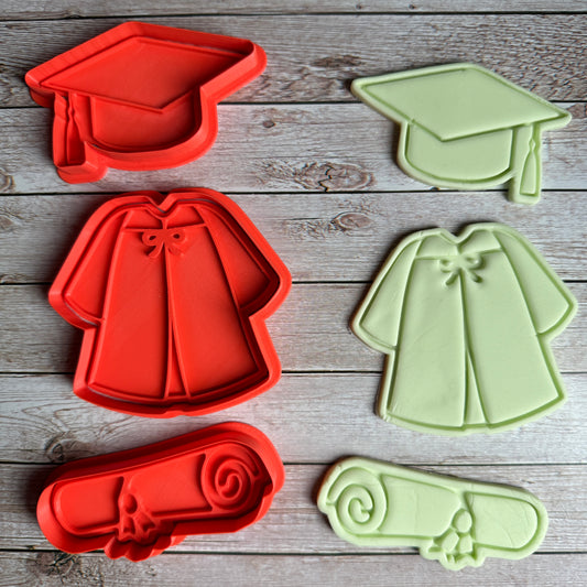 Laurea Diploma Tocco e Toga Mod.2 - Cookies Cutter - Formina - Laurea