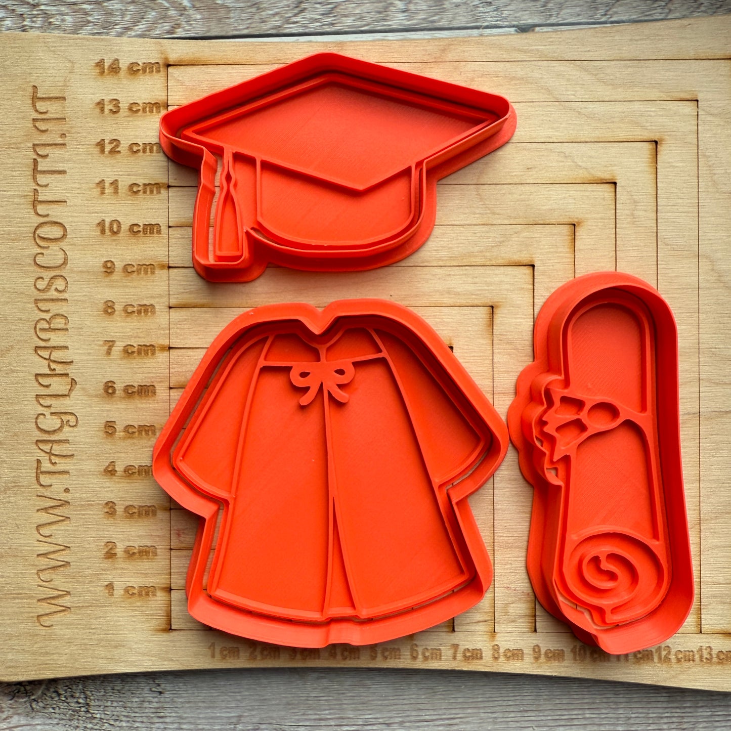 Laurea Diploma Tocco e Toga Mod.2 - Cookies Cutter - Formina - Laurea