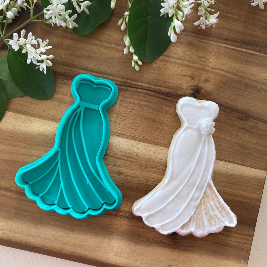 Silhouette Bride and Groom Clothes Mod.3 - Bride - Groom - Wedding - Form - Cookie cutter