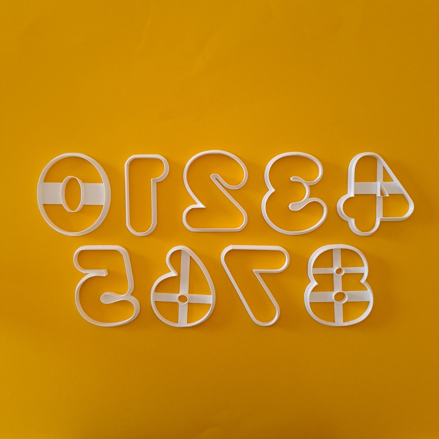 Numbers Mod.8 - 0 - 9 - Cookies Cutter - Forms - Number height: 8cm