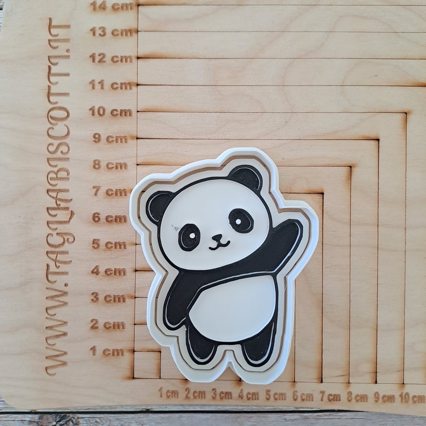 Panda Intero Orso - Tagliabiscotti - Cookies cutter - Formina - Stampo