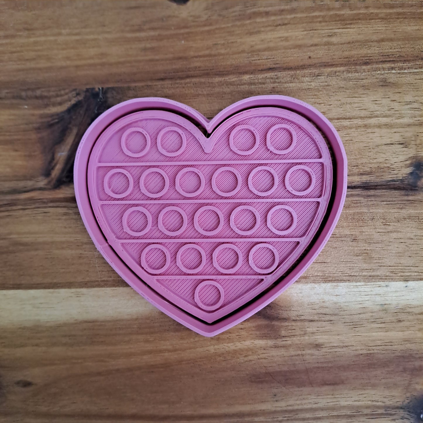 Pop IT Heart - Cookies Cutter - Formina - Mold for biscuits or cake decoration