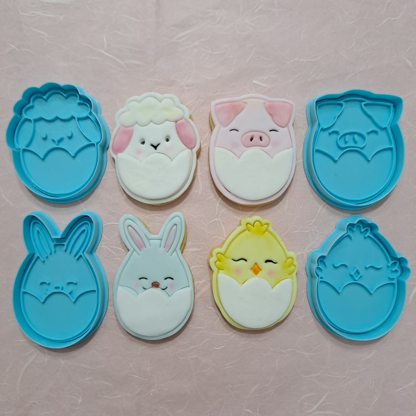 Set Animali nell'uovo - Pasqua - Easter - Tagliabiscotti - Cookies cutter - Formine per Biscotti