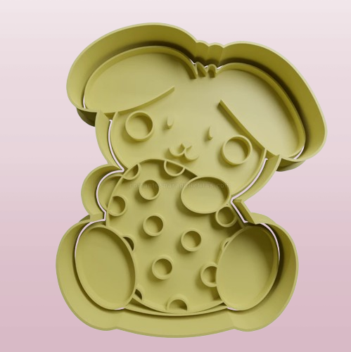 Coniglietto mod. 3 - Pasqua - cookies cutter - Tagliabiscotti