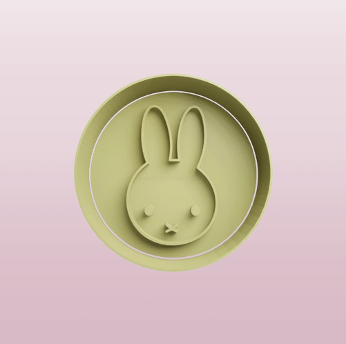 Mod lapin. 18 - Pâques - emporte-pièce - Emporte-pièces - Moules à biscuits - Diamètre 5cm