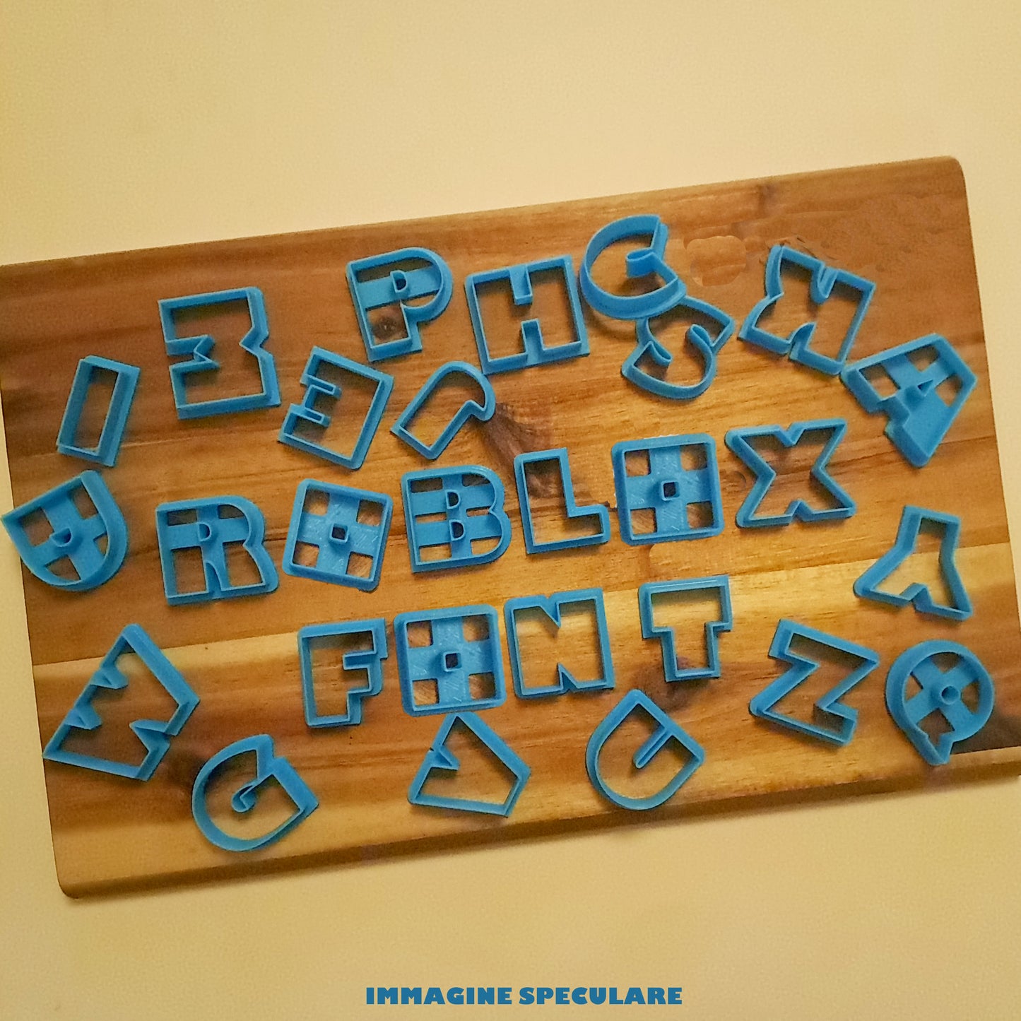 ROBLOX Font Alphabet - Letter Height 3 CM