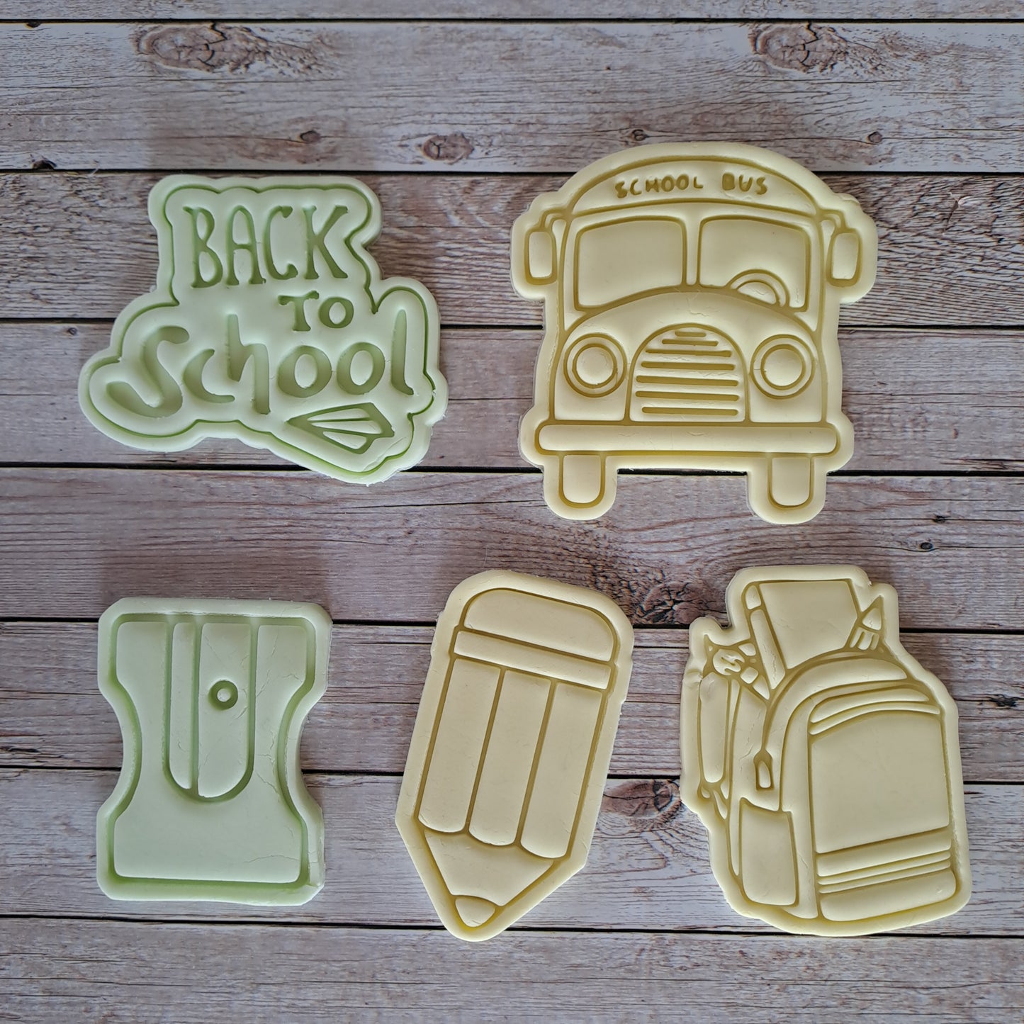 Back to School set mod.1 - Ritorno a scuola - Cookies Cutter - Formine per biscotti o decorazioni torte