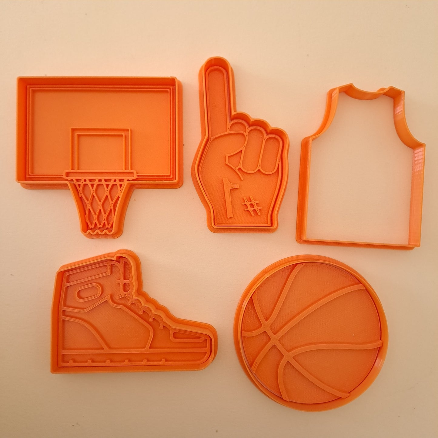 Basketball - Basketball - Set of 5 molds - Sports - Cookie cutter - Form