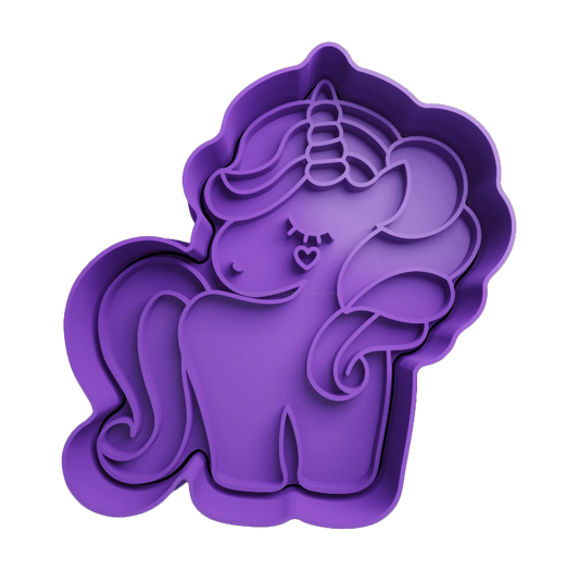 Unicorno mod.1 - Tagliabiscotti - Cookies cutter - Formina - Stampo