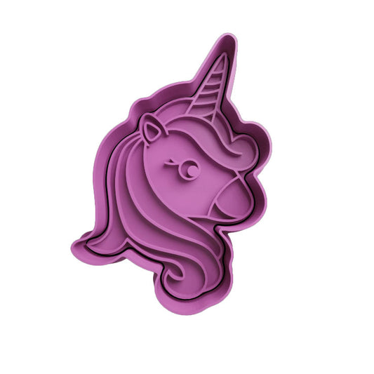 Unicorno mod.2 - Tagliabiscotti - Cookies cutter - Formina - Stampo