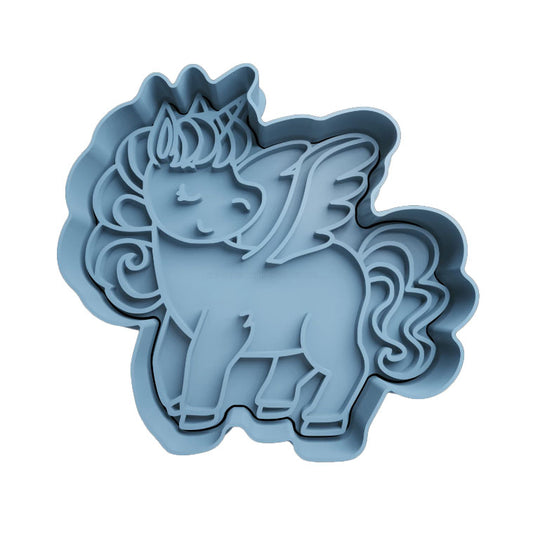 Unicorno mod.3 - Tagliabiscotti - Cookies cutter - Formina - Stampo