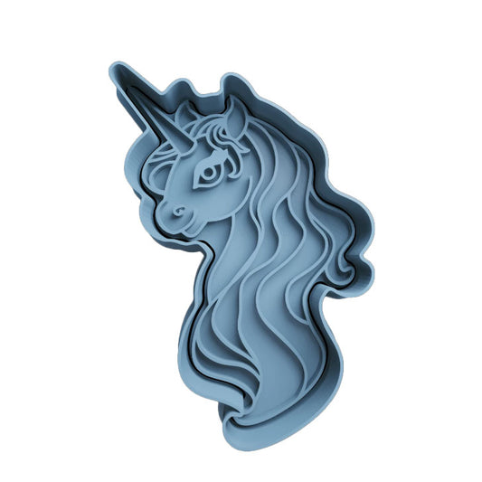 Unicorno mod.5 - Tagliabiscotti - Cookies cutter - Formina - Stampo