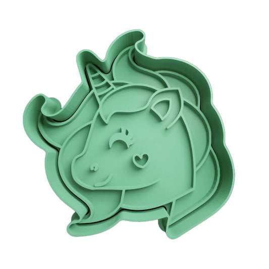 Unicorno mod.8 - Tagliabiscotti - Cookies cutter - Formina - Stampo