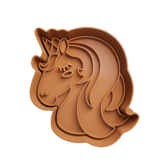 Unicorno mod.10 - Tagliabiscotti - Cookies cutter - Formina - Stampo