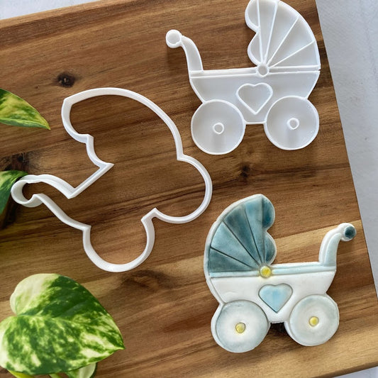 Pram - Baptism - New Born - Cookies Cutter Cookie cutters